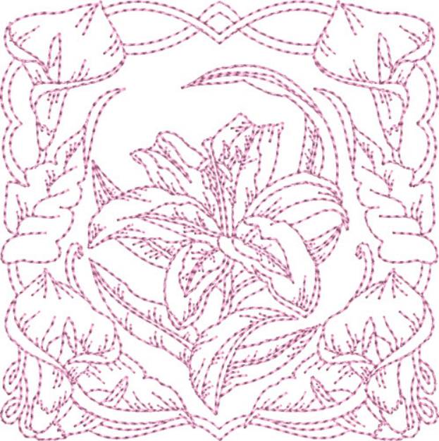 Picture of Lilly Quilt Blocks Machine Embroidery Design