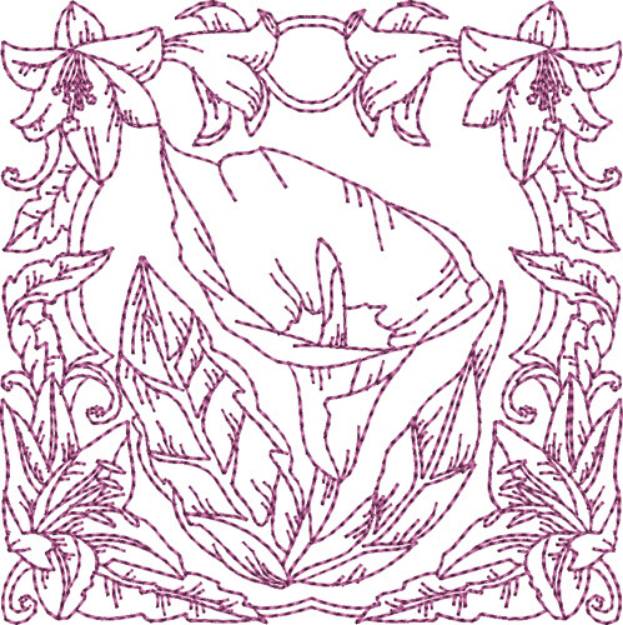 Picture of Lilly Quilt Blocks Machine Embroidery Design