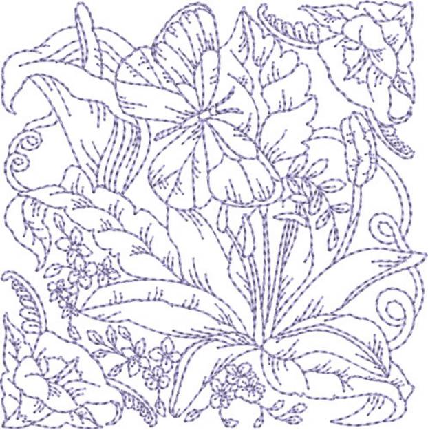 Picture of Lilly Quilt Blocks Machine Embroidery Design