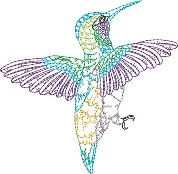 Picture of Hummingbird Spring Machine Embroidery Design