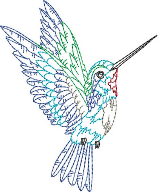 Picture of Hummingbird Spring Machine Embroidery Design