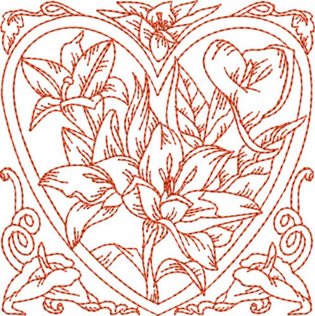 Picture of Lilly Quilt Blocks Machine Embroidery Design