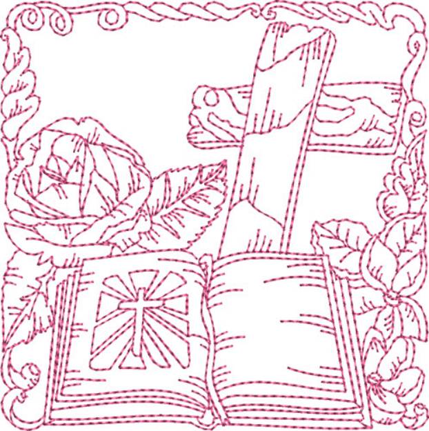 Picture of Religious Quilt Blocks Machine Embroidery Design