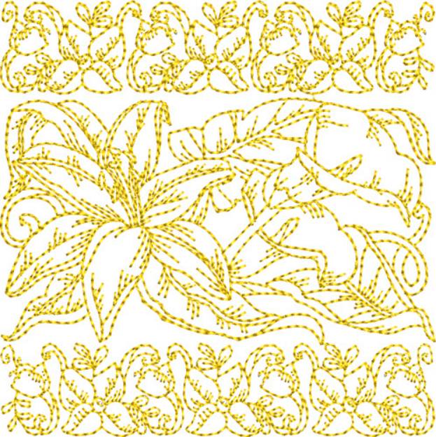 Picture of Lilly Quilt Blocks Machine Embroidery Design