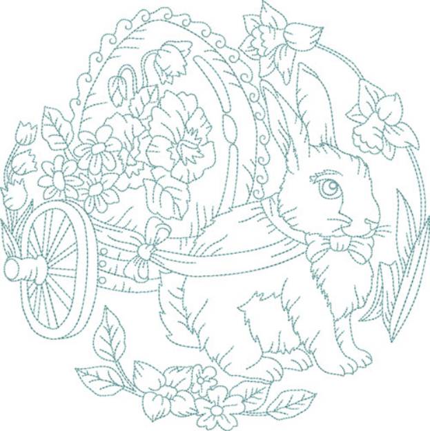 Picture of Vintage Easter Circles Machine Embroidery Design