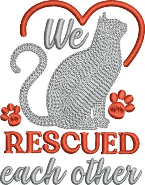 Picture of We Rescued Each Other Machine Embroidery Design