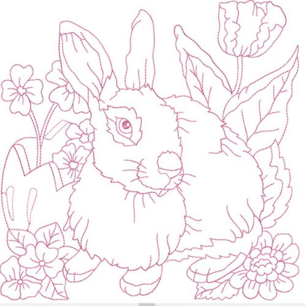 Picture of Easter Quilt Blocks Machine Embroidery Design