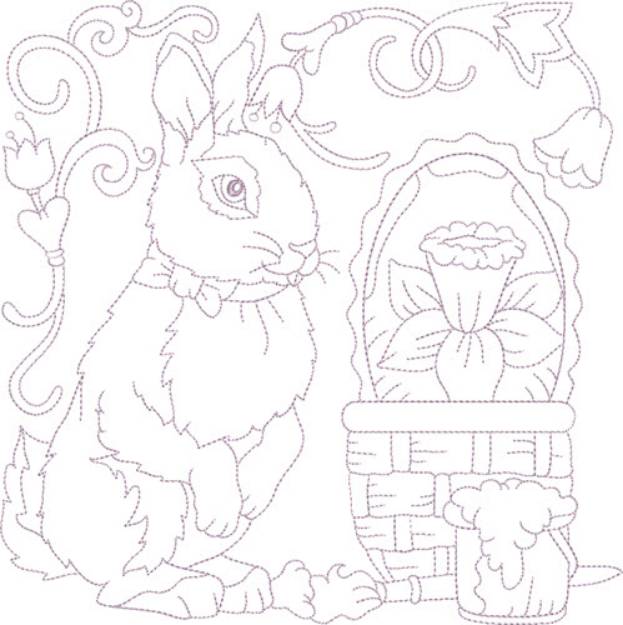 Picture of Easter Quilt Blocks Machine Embroidery Design