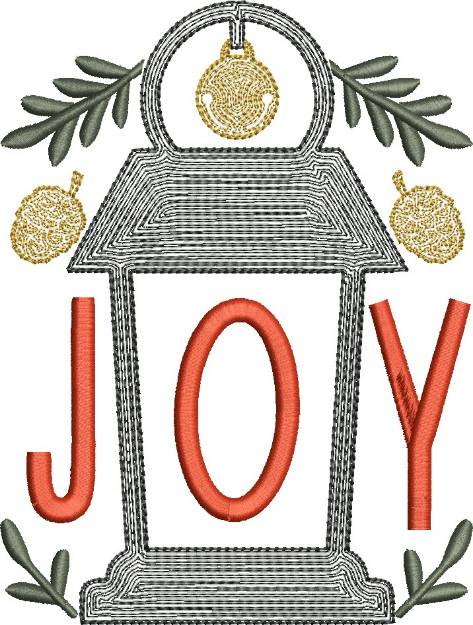 Picture of Joy Lattern Machine Embroidery Design