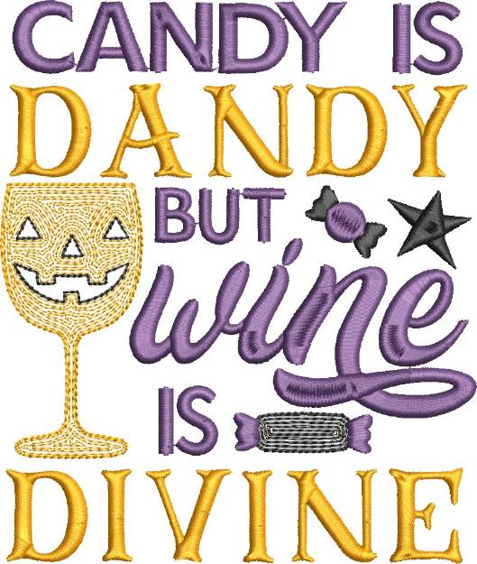 Picture of Candy Is Dandy Machine Embroidery Design