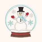 Picture of Snowman Snow Globe Embroidery Project Pack