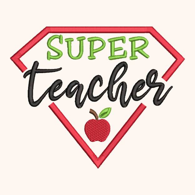 Picture of Super Teacher Embroidery Project Pack