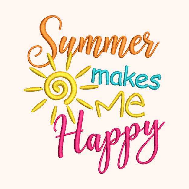 Picture of Summer makes me happy Embroidery Project Pack