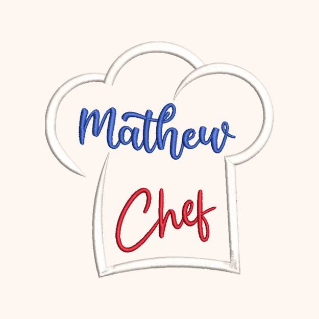 Picture of Mathew Chef Embroidery Project Pack