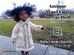 Picture of Antique Wool Coat for 14 inch Doll Machine Embroidery Design