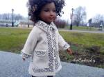 Picture of Antique Wool Coat for 14 inch Doll Machine Embroidery Design