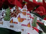 Picture of FSL Carols Star Machine Embroidery Design