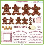 Gingery Christmas Embroidery Design Pack