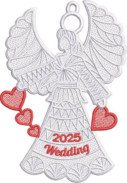 Picture of Wedding 2025  FSL Angel Machine Embroidery Design