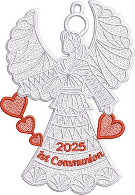 Picture of First Communion 2025 FSL Angel Machine Embroidery Design