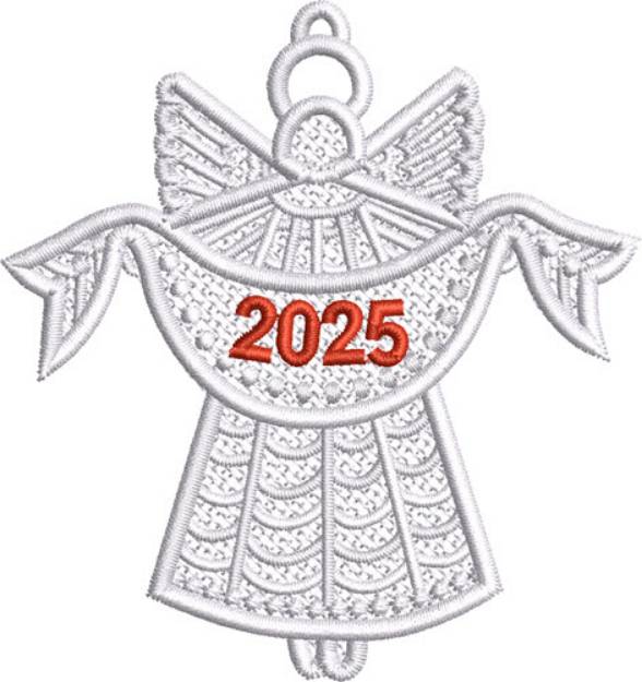 Picture of Smaller 2025  FSL Angel Machine Embroidery Design